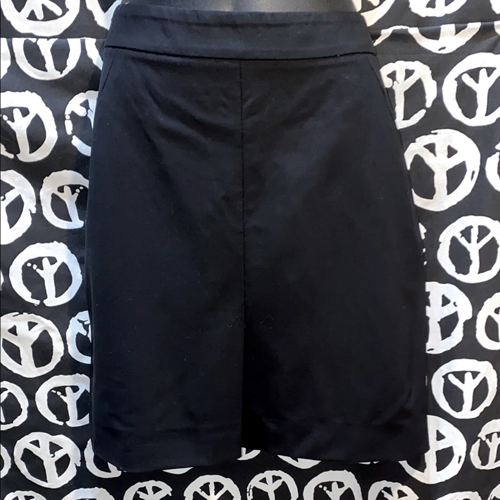 THEORY WOOL BLACK PENCIL SKIRT SZ 10